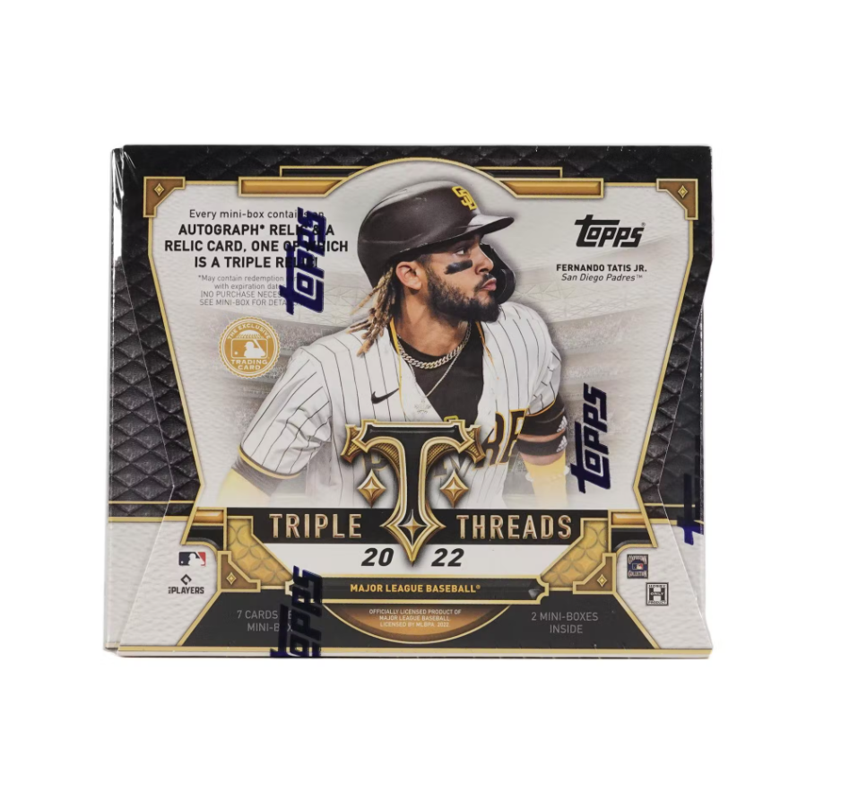 s680129065388134146_p3759_i2_w938 2022 Topps Triple Threads Baseball 18 Box Hobby Case - Image 1
