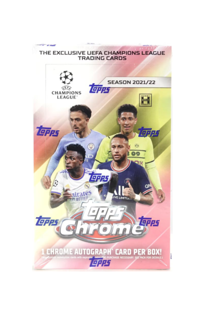 2021/22 Topps Chrome UEFA Champions League Soccer 12 Box Case