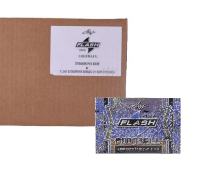 2022 Leaf Flash Football Hobby 12-Box Case