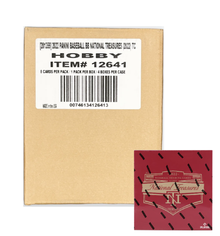 2022 Panini National Treasures Baseball 4 Box Case