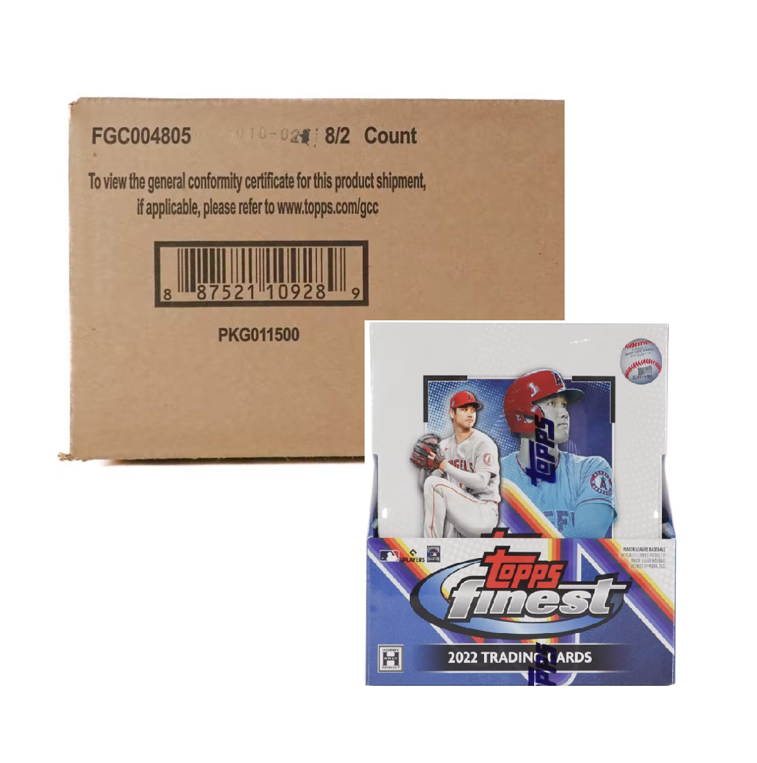 s680129065388134146_p3851_i2_w1090 2022 Topps Finest Baseball 8 Box Hobby Case - Image 1