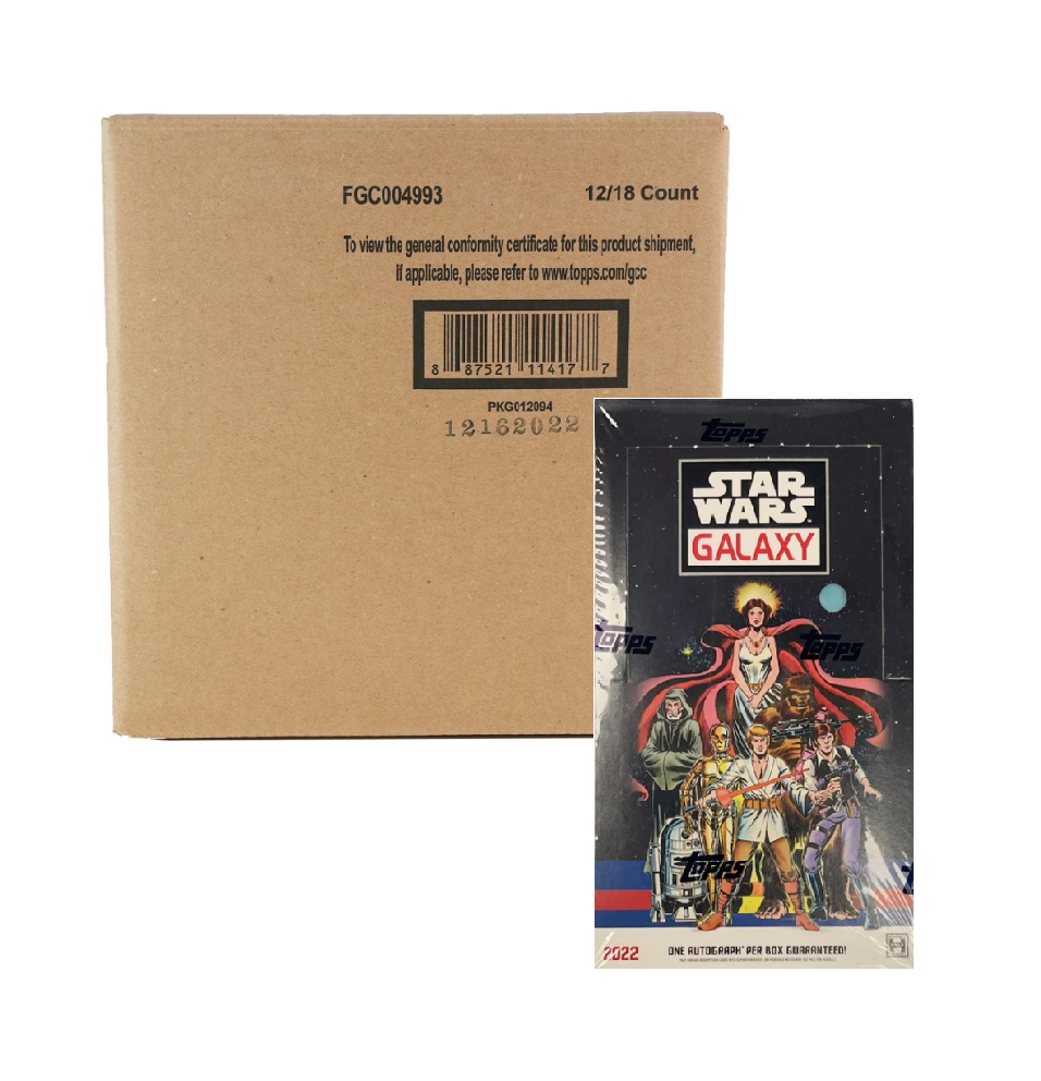 s680129065388134146_p3877_i2_w956 2022 Star Wars Topps Chrome Galaxy 12 Box Hobby Case - Image 1