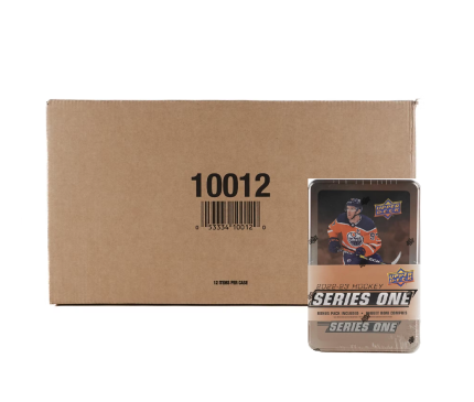 2022-23 Upper Deck Series 1 Hockey 12 Tin Box Case