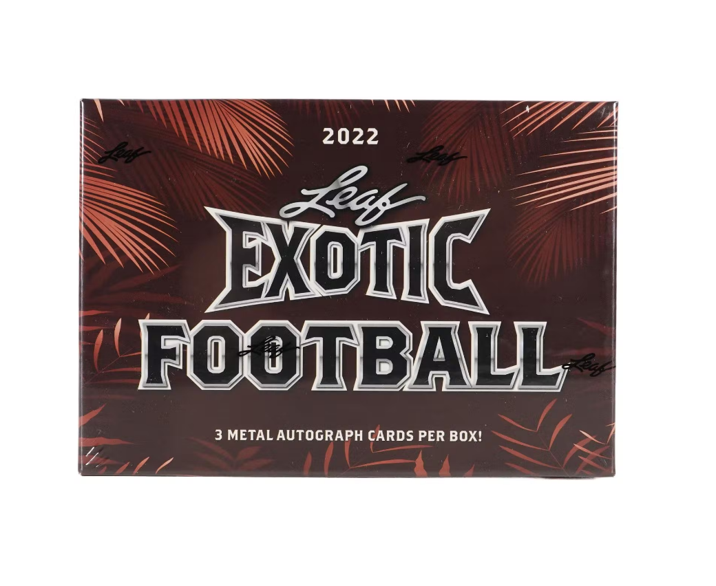 s680129065388134146_p3902_i2_w1040 2022 Leaf Exotic Football Hobby Box - Image 1
