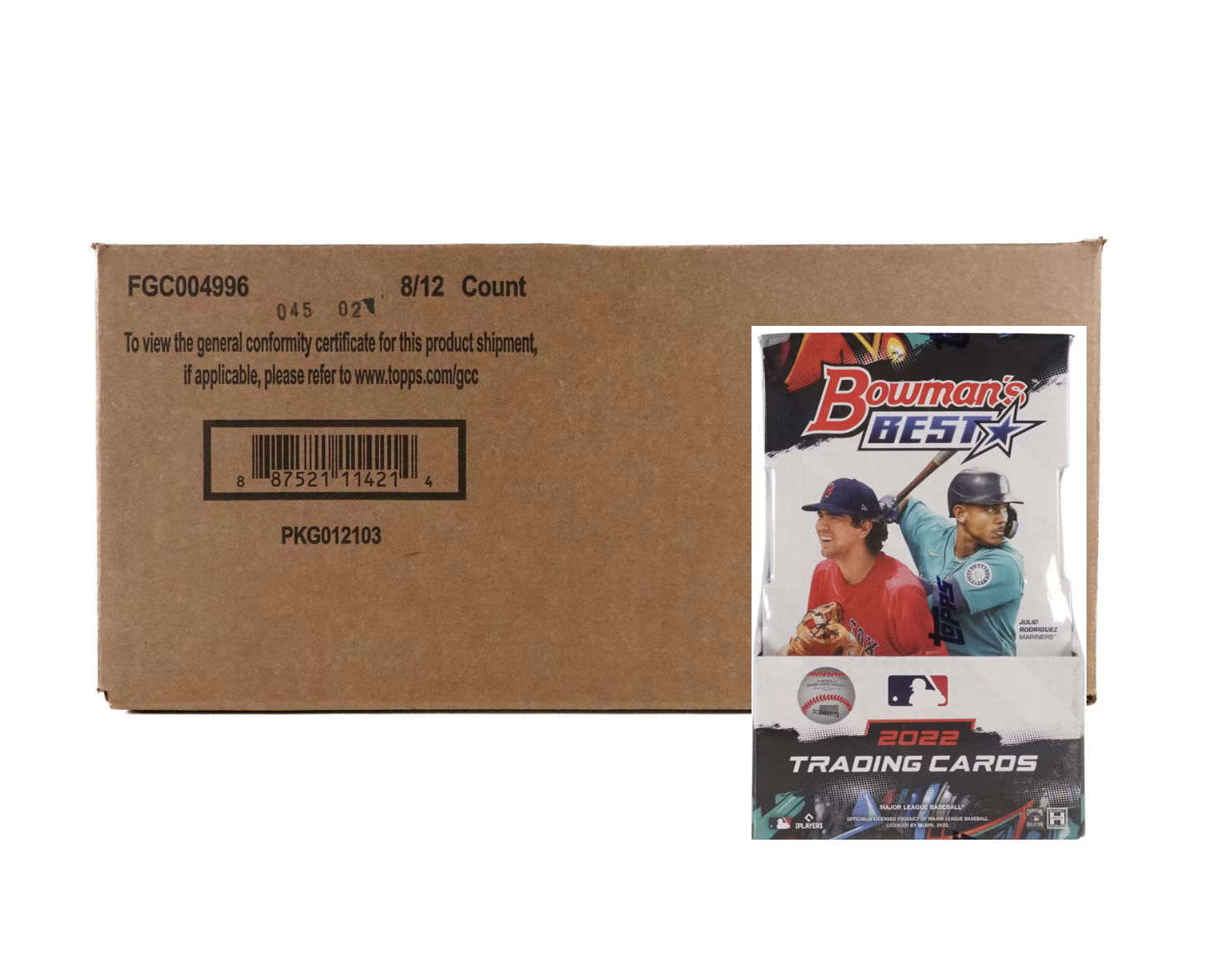 s680129065388134146_p3930_i13_w1482 2022 Bowman's Best Baseball Hobby 8 Box Case - Image 1