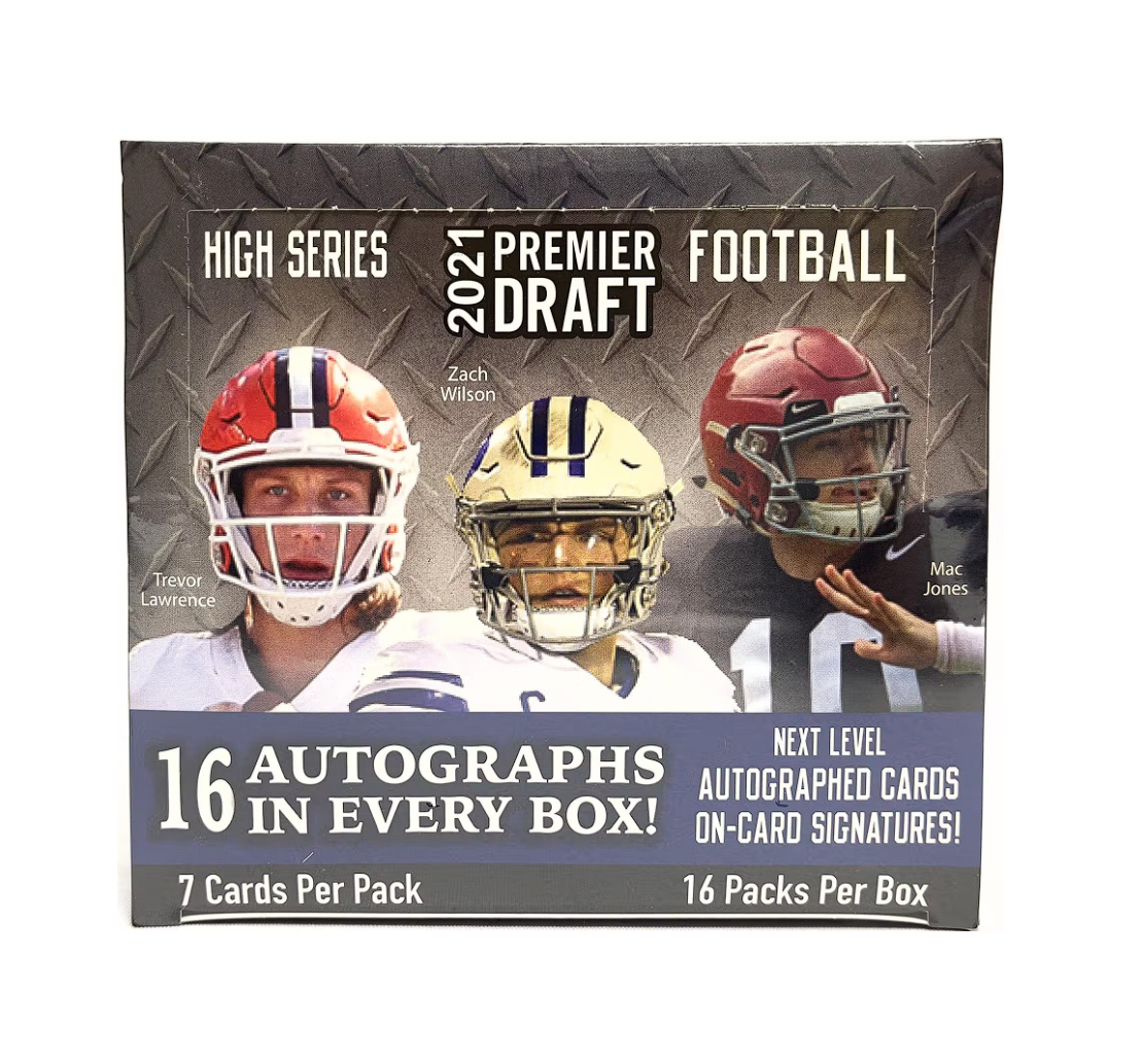s680129065388134146_p3944_i1_w1110 2021 Premier Draft High Series Football Hobby Box - Image 1