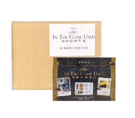 2022 Leaf In The Game Used 10 Box Hobby Case