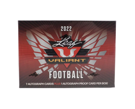 2022 Leaf Valiant Football Hobby Box