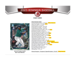 2023 Bowman Baseball Hobby Jumbo Box - Image 3