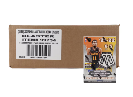 2021-22 Panini Mosaic Fanatics Exclusive Basketball Blaster 20 Box Case
