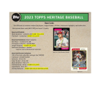 2023 Topps Heritage Baseball Hobby Box - Image 3