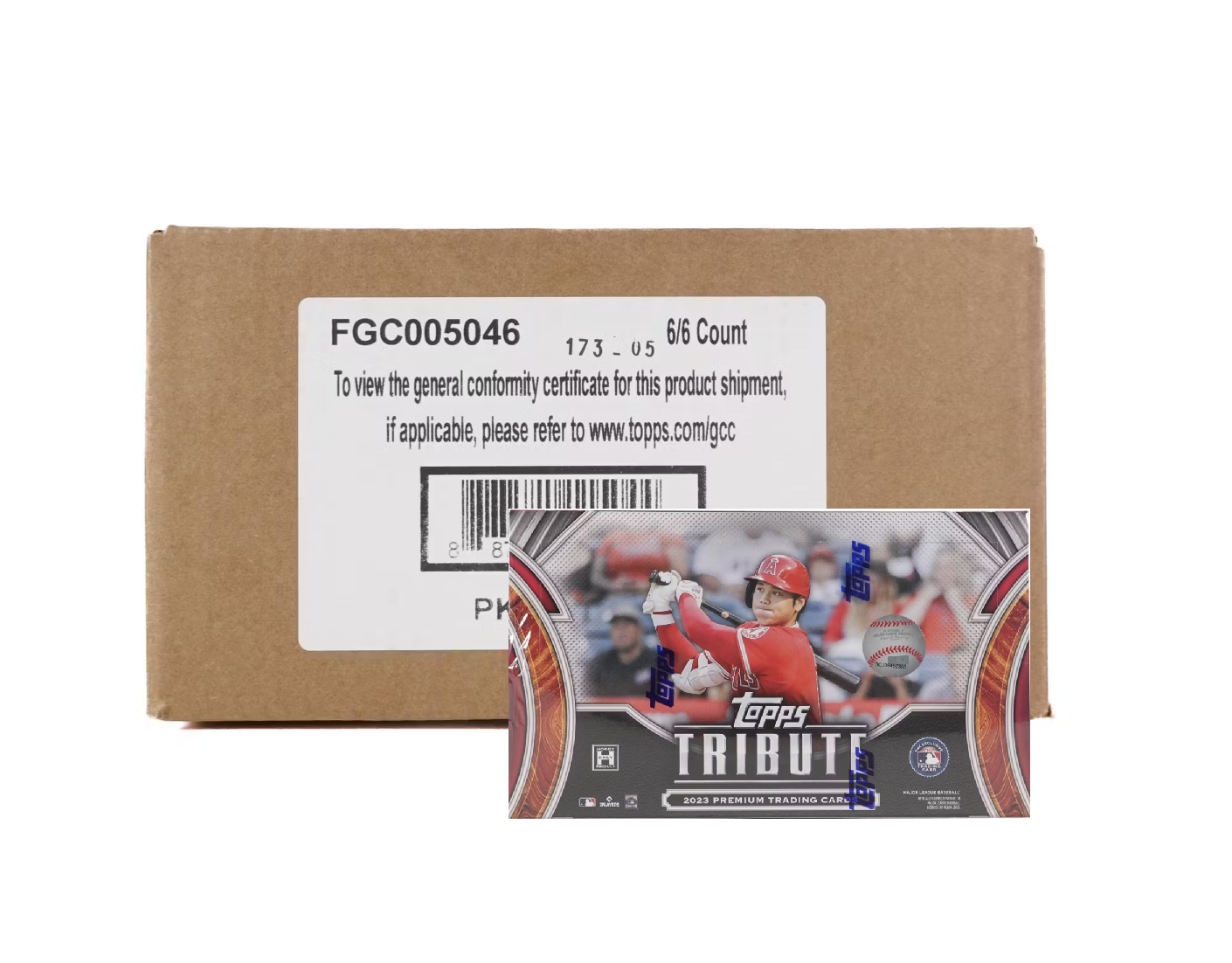 s680129065388134146_p4224_i11_w1410 2023 Topps Tribute Baseball Hobby 6 Box Case - Image 1