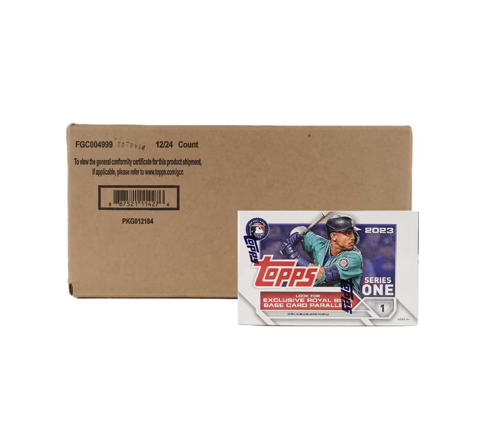 s680129065388134146_p4254_i4_w1634 2023 Topps Series 1 Baseball Retail 12 Box Case - Image 1