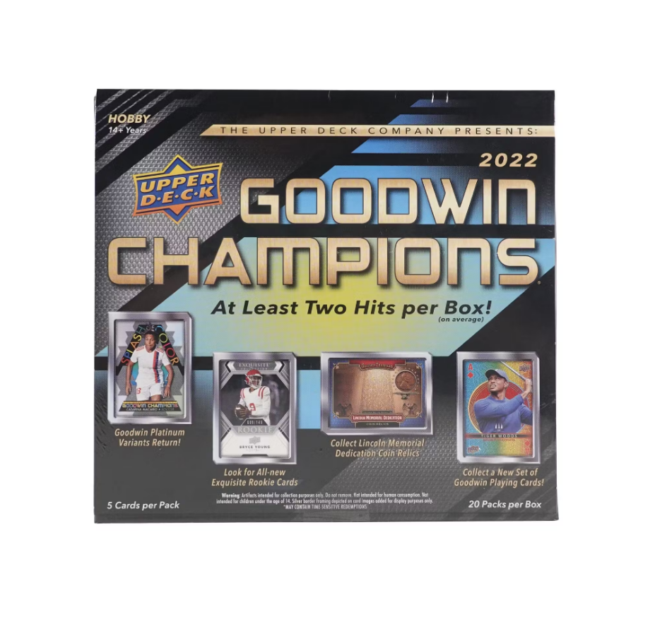s680129065388134146_p4264_i6_w944 2022 Upper Deck Goodwin Champions Hobby Box - Image 1