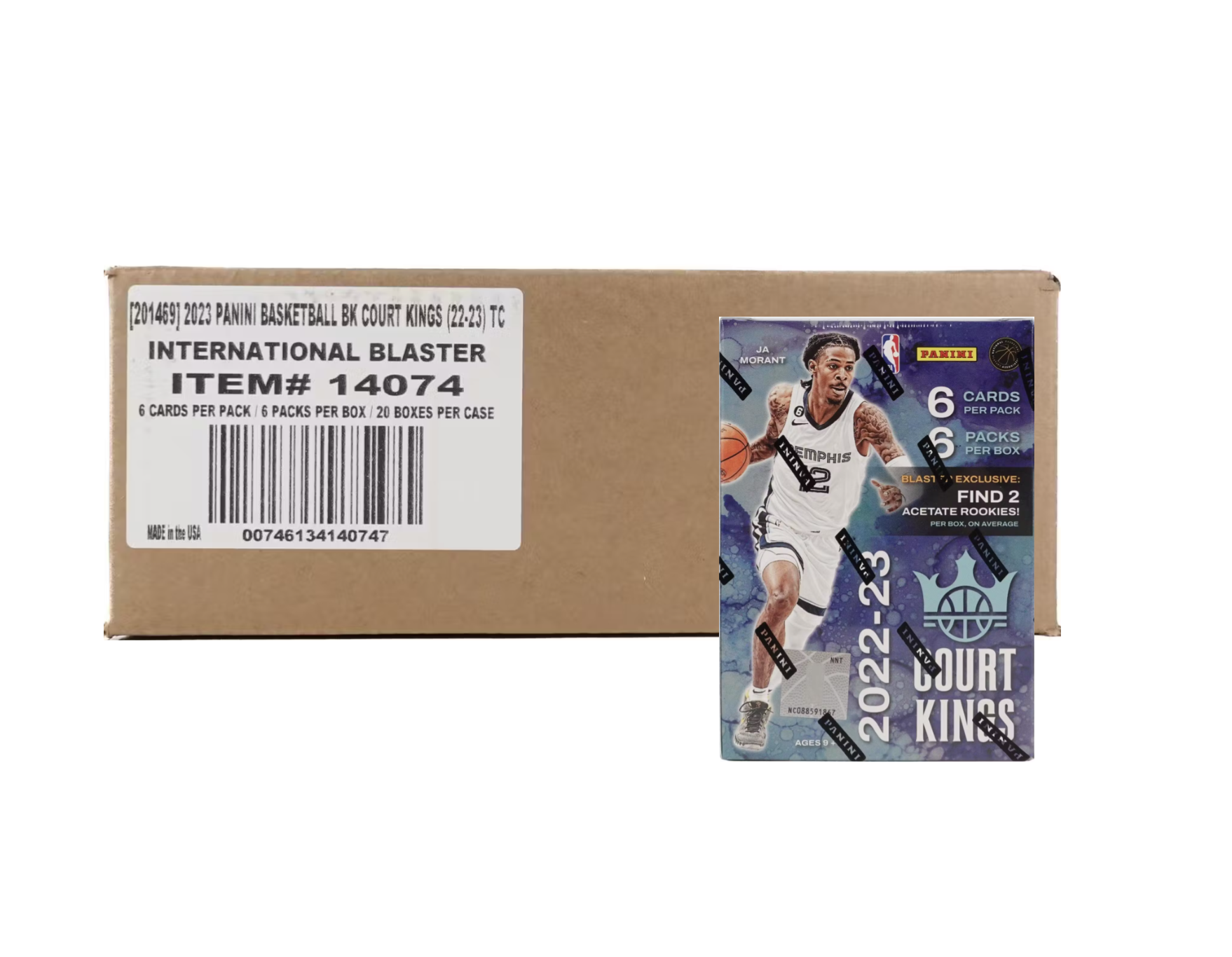s680129065388134146_p4310_i4_w1758 2022-23 Panini Court Kings Basketball 20-Box International Blaster Case - Image 1