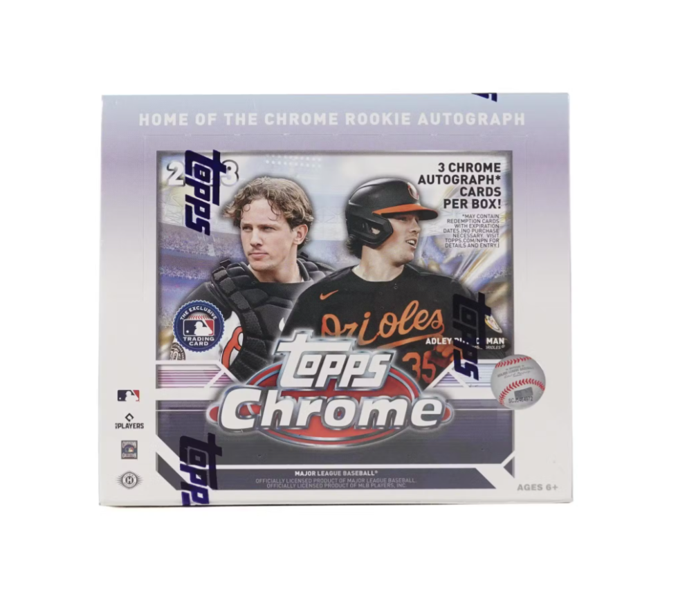 s680129065388134146_p4320_i10_w980 2023 Topps Chrome Baseball Hobby Jumbo Box - Image 1