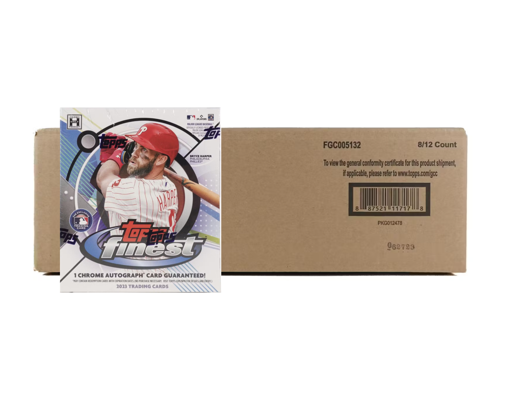 s680129065388134146_p4322_i4_w1804 2023 Topps Finest Baseball Hobby 8 Box Case - Image 1