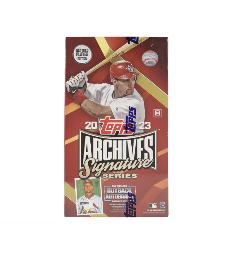 s680129065388134146_p4378_i3_w812 2023 Topps Archives Signature Series Retired Player Edition Hobby Box - Image 1
