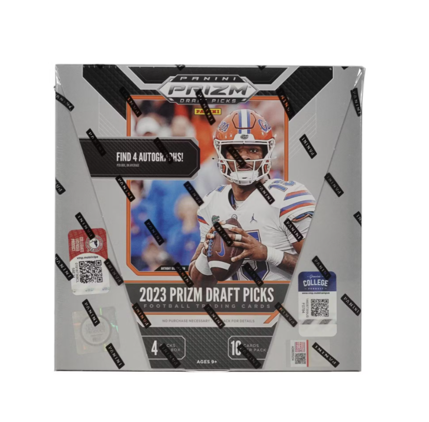 s680129065388134146_p4383_i7_w837 2023 Panini Prizm Draft Picks Collegiate Football Hobby Box - Image 1