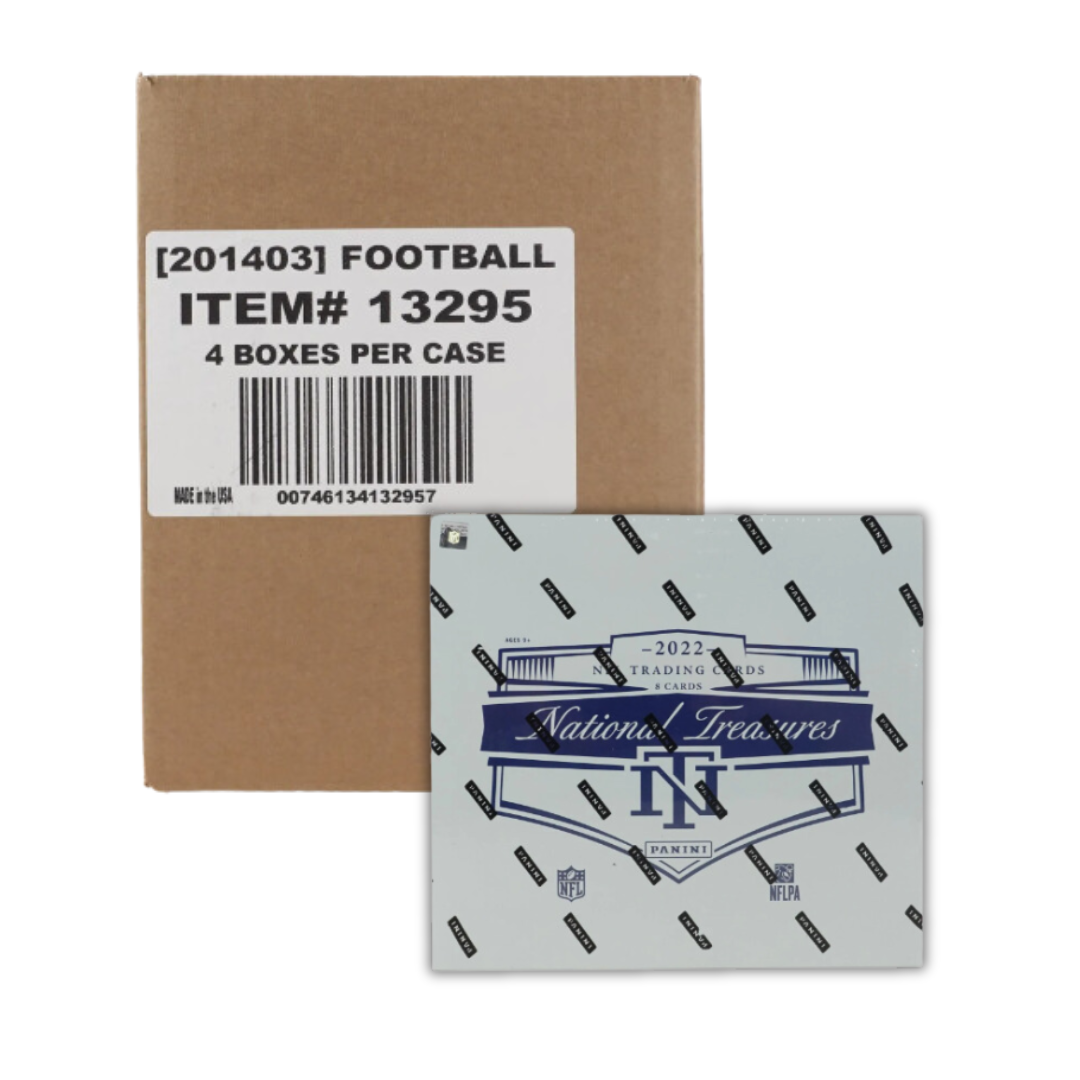 s680129065388134146_p4412_i1_w1080 2022 Panini National Treasures Football Hobby 4 Box Case - Image 1