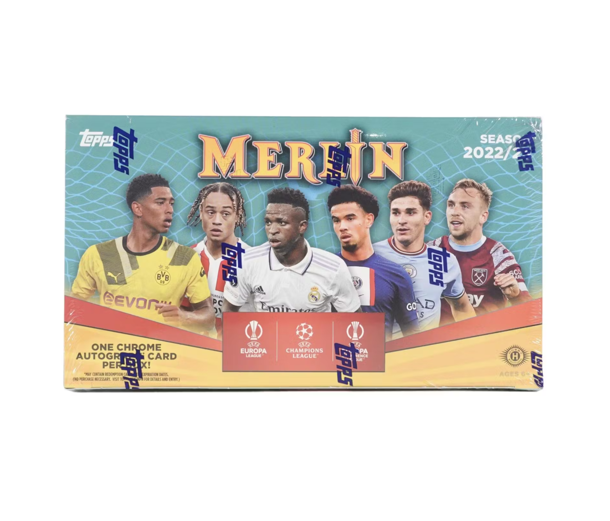 s680129065388134146_p4426_i1_w1258 2022-23 Topps Merlin Chrome UEFA Club Competitions Soccer Hobby Box - Image 1