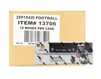 2023 Panini Luminance Football Hobby 12 Box Case