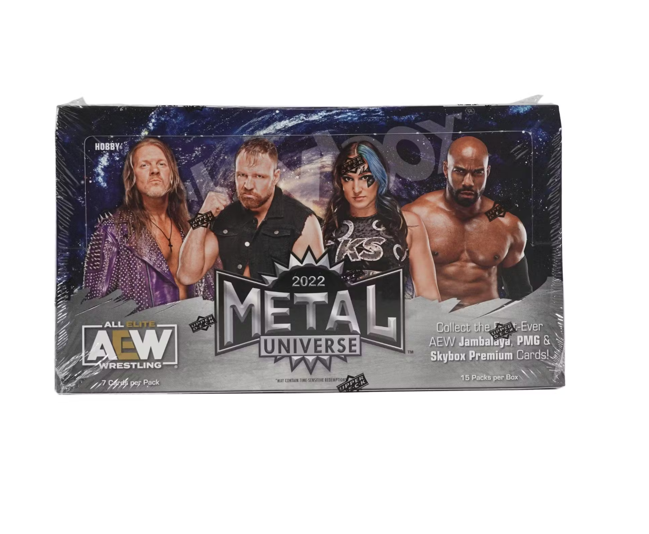 s680129065388134146_p4488_i2_w1336 2022 Upper Deck AEW Skybox Metal Universe Hobby Box - Image 1