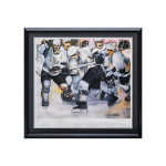 Original "He Shoots - He Scores" Stephen Hollan LA Kings Limited Edition Print