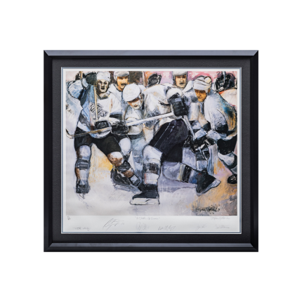 Original "He Shoots - He Scores" Stephen Hollan LA Kings Limited Edition Print