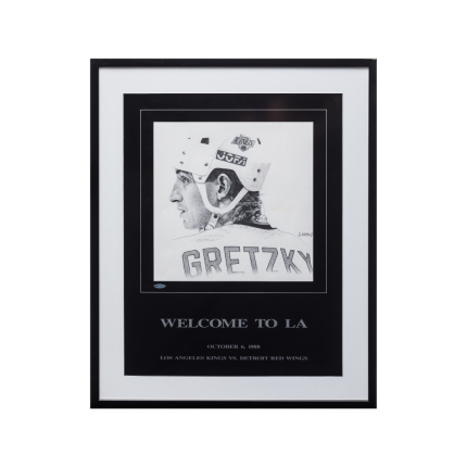 Wayne Gretzky "Welcome to LA, October 6, 1988" Poster COA Upper Deck