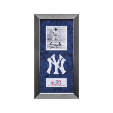 NY Yankees Joe DiMaggio Autographed Framed Photo COA