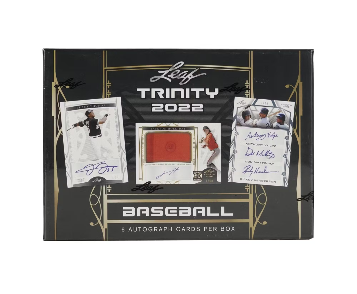s680129065388134146_p4581_i3_w1162 2022 Leaf Trinity Baseball Hobby Box - Image 1