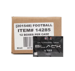 2023 Panini Black Football Hobby 12 Box Case