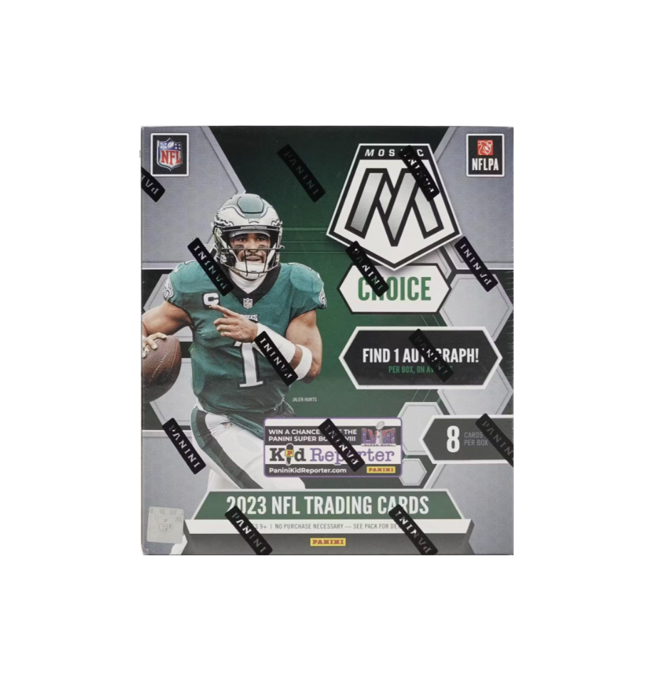 s680129065388134146_p4624_i2_w932 2023 Panini Mosaic Choice Football Hobby Box - Image 1