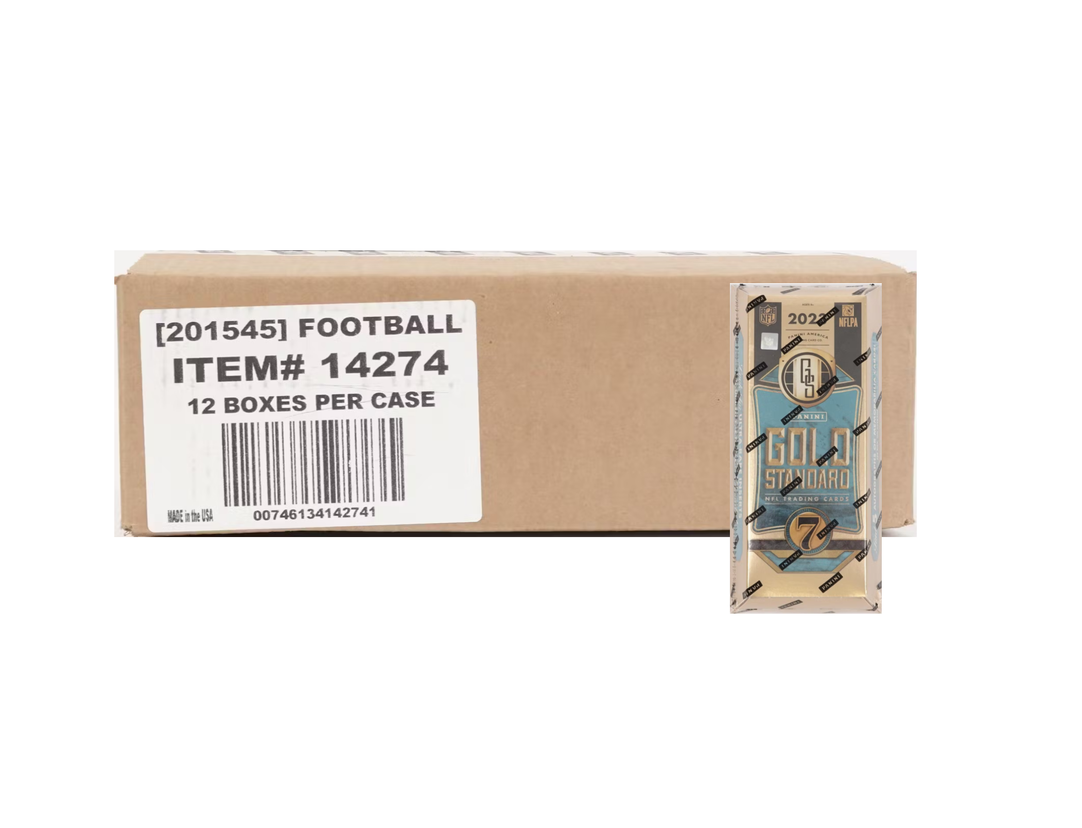 s680129065388134146_p4629_i11_w2102 2023 Panini Gold Standard Football Hobby 12 Box Case - Image 1
