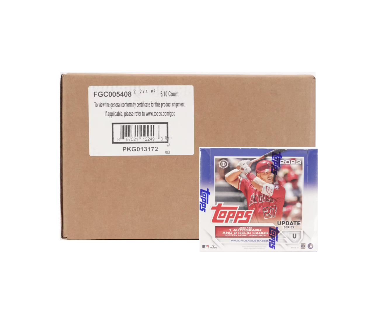 s680129065388134146_p4653_i13_w1304 2023 Topps Update Series Baseball Hobby Jumbo 6 Box Case - Image 1