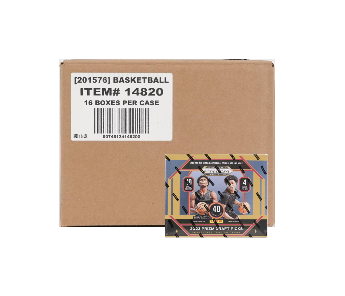 s680129065388134146_p4657_i8_w1202 2023/24 Panini Prizm Draft Picks Basketball Hobby 16 Box Case - Image 1