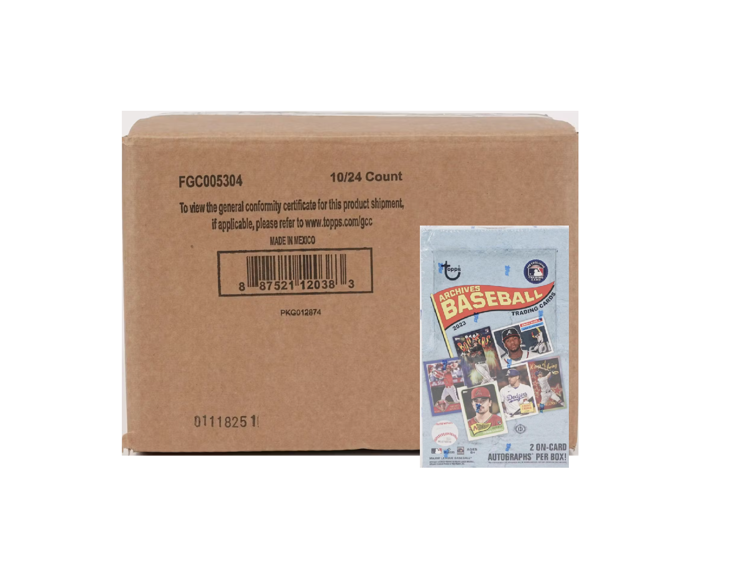 s680129065388134146_p4687_i11_w1452 2023 Topps Archives Baseball Hobby 10 Box Case - Image 1