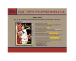 2023 Topps Archives Baseball Collector Box - Image 3