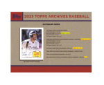 2023 Topps Archives Baseball Collector Box - Image 6
