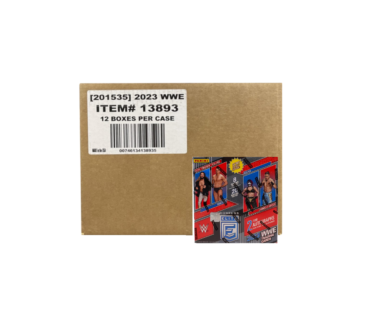 s680129065388134146_p4736_i7_w1254 2023 Panini Donruss Elite WWE Wrestling Hobby 12-Box Case - Image 1