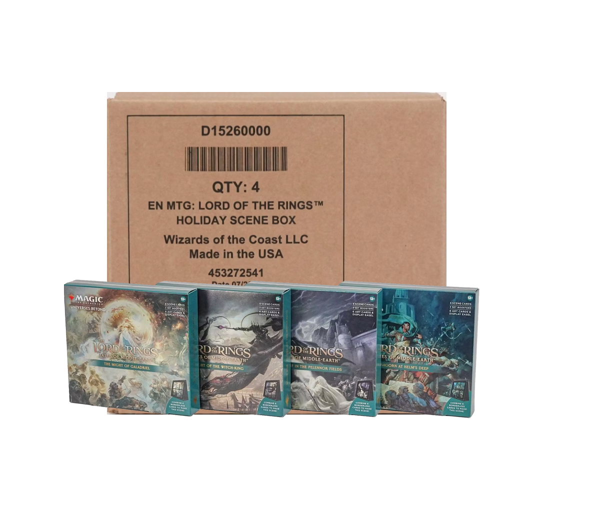 s680129065388134146_p4770_i4_w1188 Magic the Gathering LOTR Holiday Tales of Middle earth Scene Box Set of 4 - Image 1