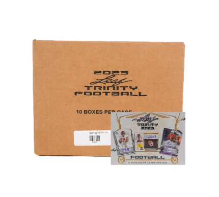 2023 Leaf Trinity Football Hobby 10-Box Case