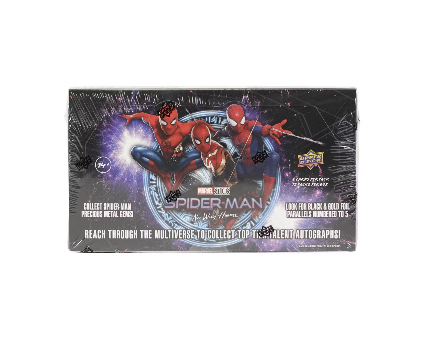 s680129065388134146_p4786_i3_w1446 2023 Upper Deck Spider-Man No Way Home Hobby Box - Image 1
