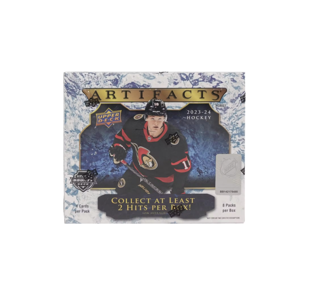 s680129065388134146_p4796_i7_w1084 2023-24 Upper Deck Artifacts Hockey Hobby Box - Image 1