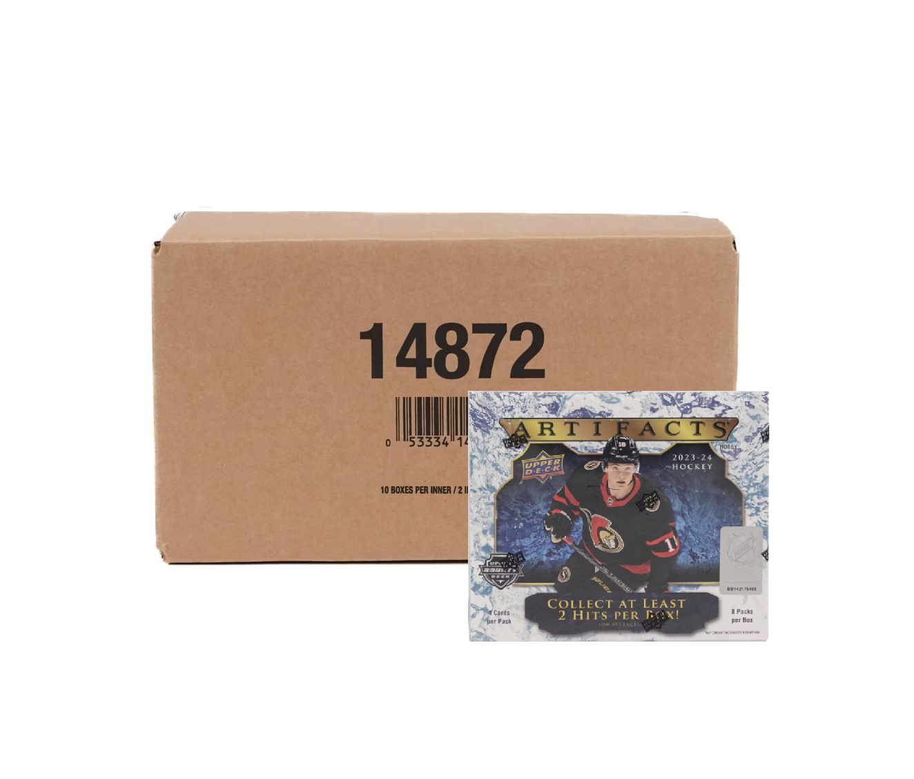 s680129065388134146_p4797_i7_w1324 2023-24 Upper Deck Artifacts Hockey Hobby 20 Box Case - Image 1