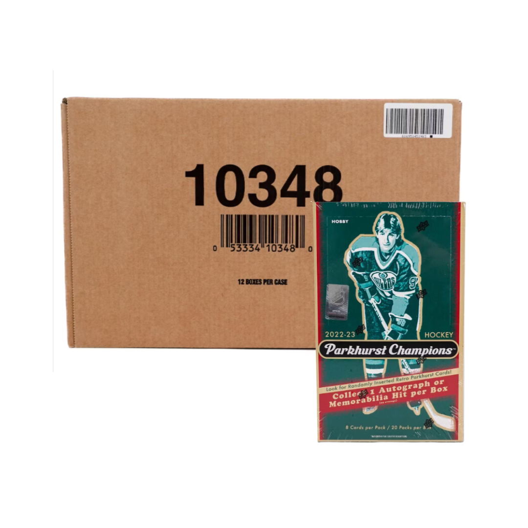 s680129065388134146_p4804_i5_w1080 2022-23 Upper Deck Parkhurst Champions Hockey Hobby 12-Box Case - Image 1