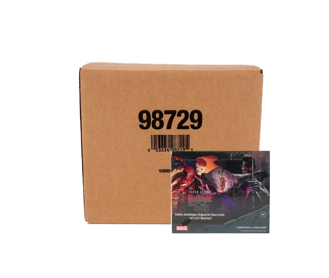 s680129065388134146_p4857_i10_w1397 2023 Fleer Ultra Marvel Midnight Sons Hobby 12-Box Case - Image 1