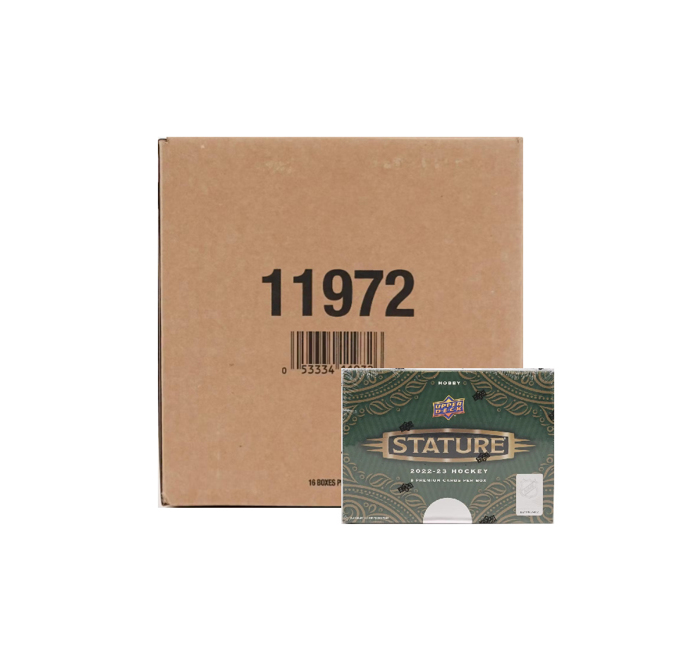 s680129065388134146_p4863_i1_w990 2022/23 Upper Deck Stature Hockey Hobby 16-Box Case - Image 1