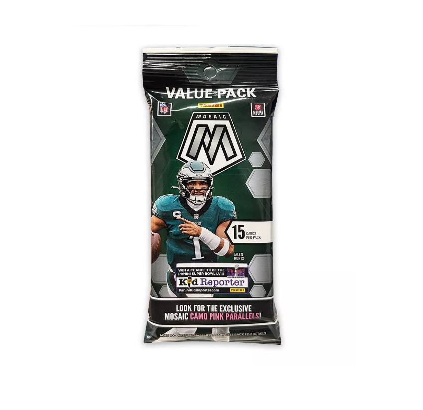 s680129065388134146_p4877_i1_w850 2023 Panini Mosaic Football Fat Pack - Image 1